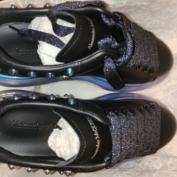 Alexander McQueen Women's Sneakers Sz EU 39 (2 colors Black & White) - Picture 14 of 16